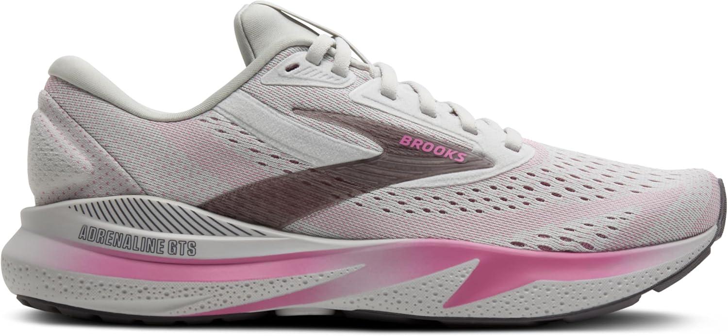 imageBrooks Womens Adrenaline GTS 24 Supportive Running ShoeOysterExcaliburPink