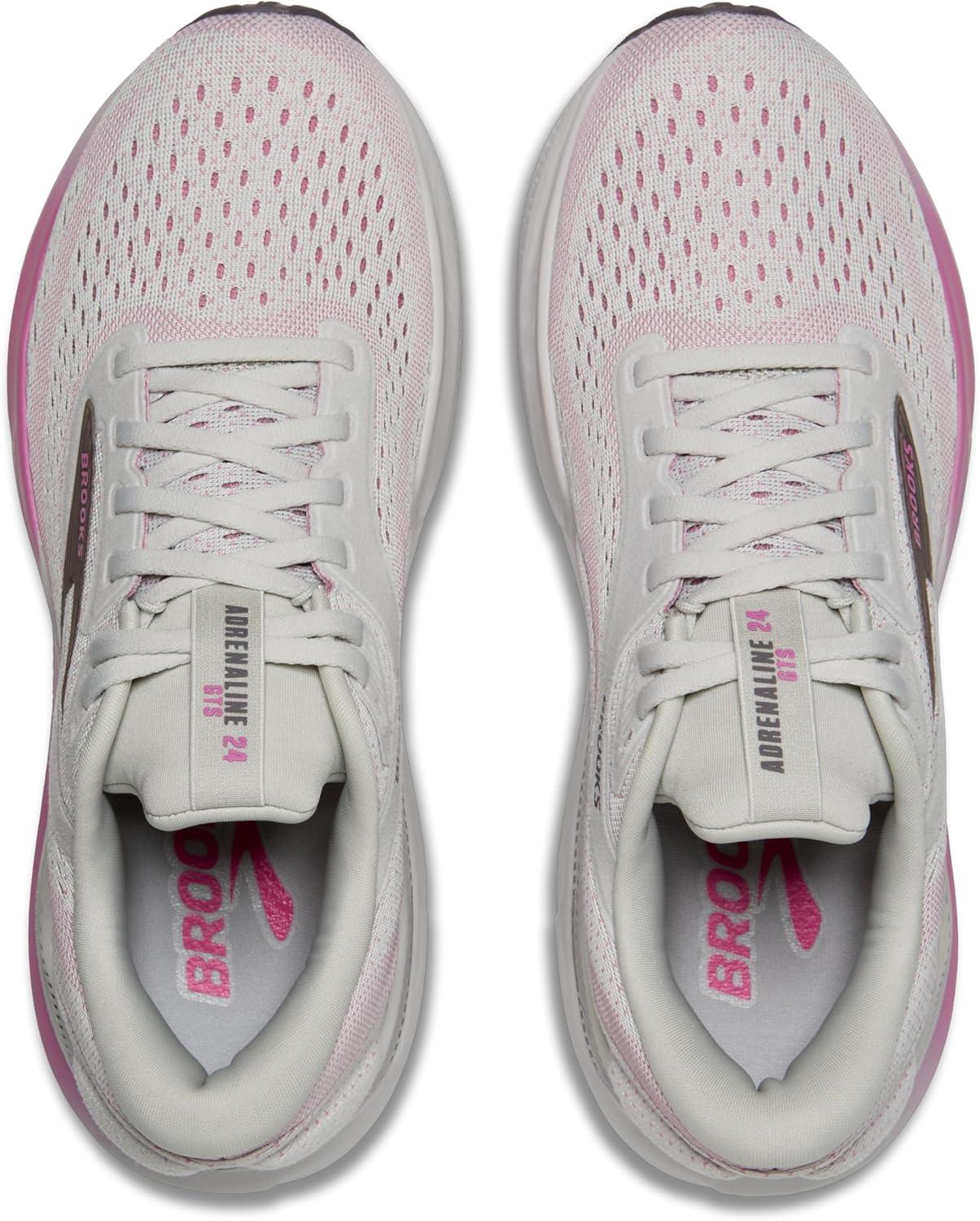 imageBrooks Womens Adrenaline GTS 24 Supportive Running ShoeOysterExcaliburPink