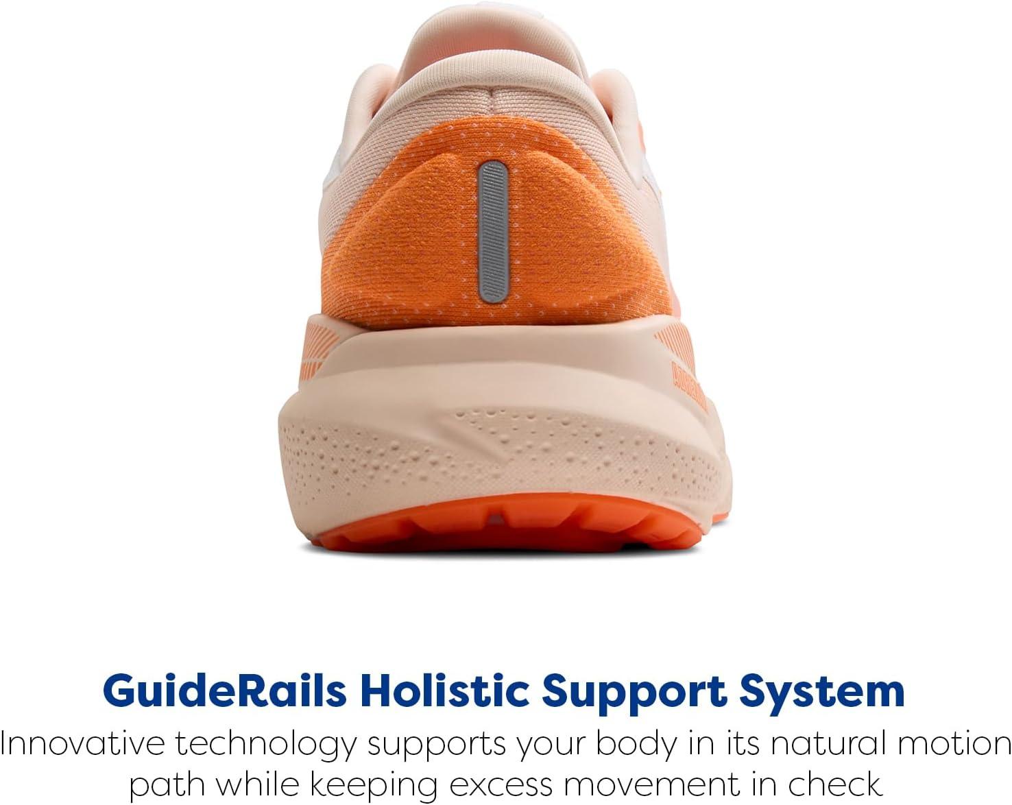 imageBrooks Womens Adrenaline GTS 24 Supportive Running ShoePinkNectarineOrange