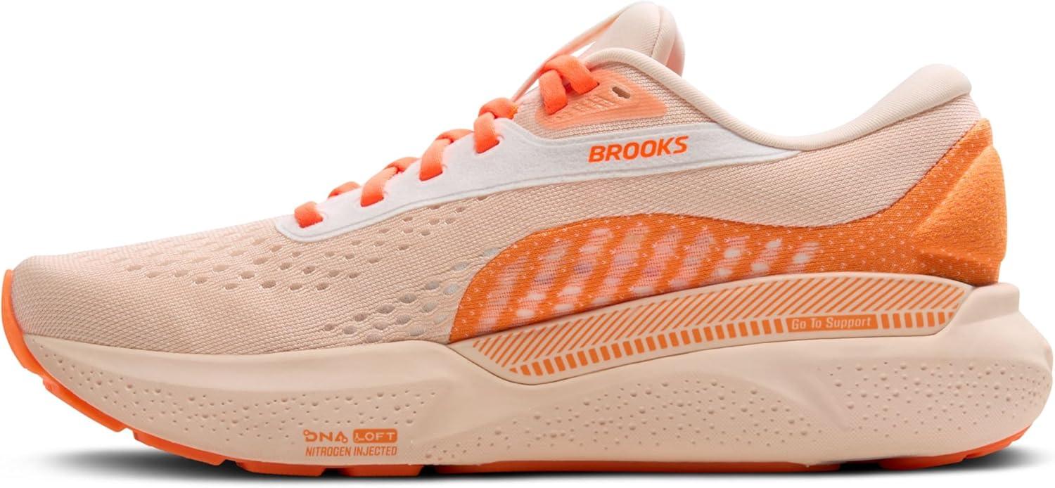 imageBrooks Womens Adrenaline GTS 24 Supportive Running ShoePinkNectarineOrange
