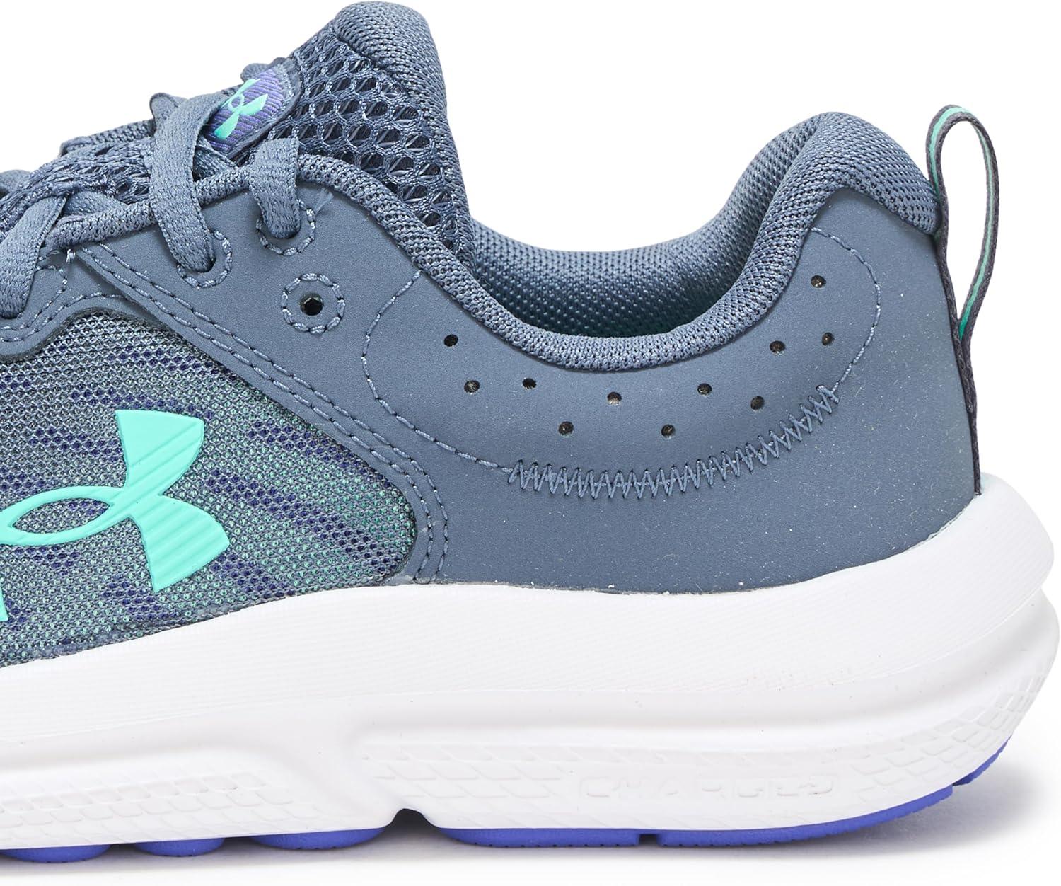 imageUnder Armour Girls Grade School Assert 10044 Downpour GrayVirtual VioletComet Green