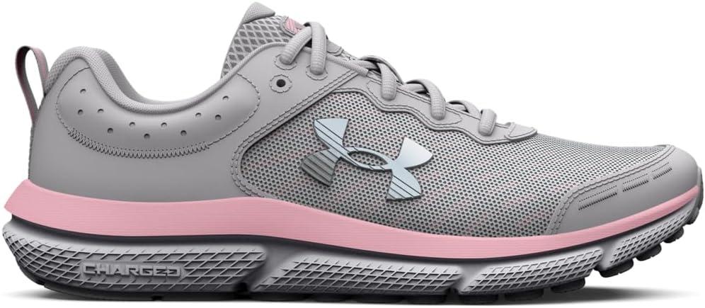 imageUnder Armour Girls Grade School Assert 10100 Halo GrayPink SugarIridescent