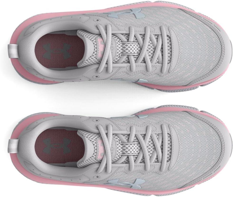 imageUnder Armour Girls Grade School Assert 10100 Halo GrayPink SugarIridescent