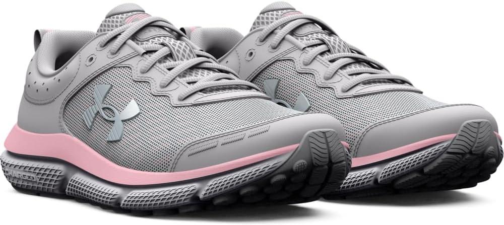 imageUnder Armour Girls Grade School Assert 10100 Halo GrayPink SugarIridescent