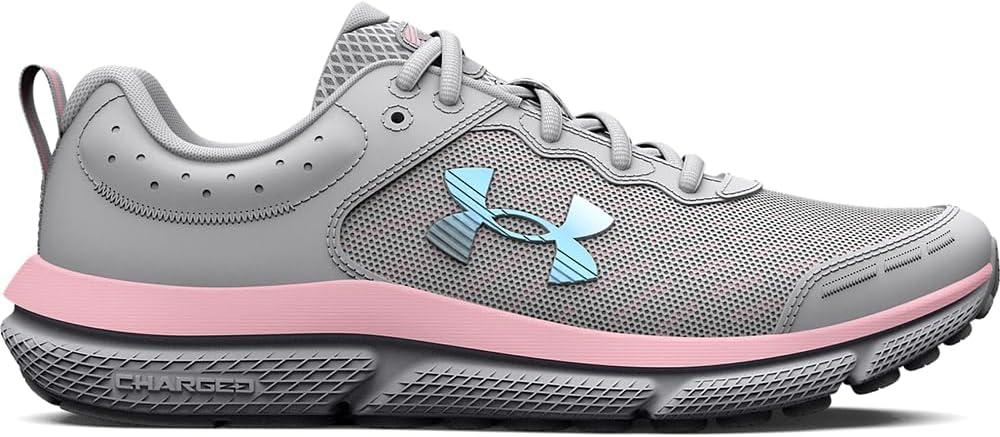imageUnder Armour Girls Grade School Assert 10102 Halo GrayPink SugarIridescent