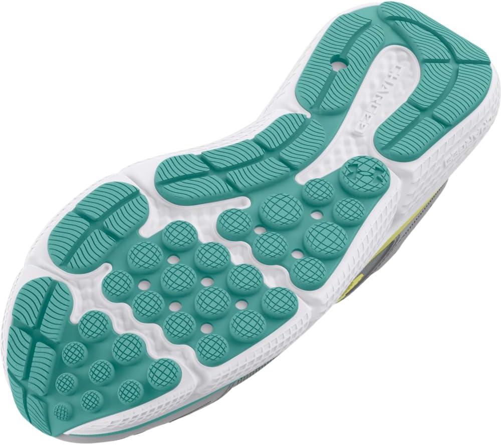 imageUnder Armour Girls Grade School Assert 10103 Halo GrayRadial TurquoiseSonic Yellow