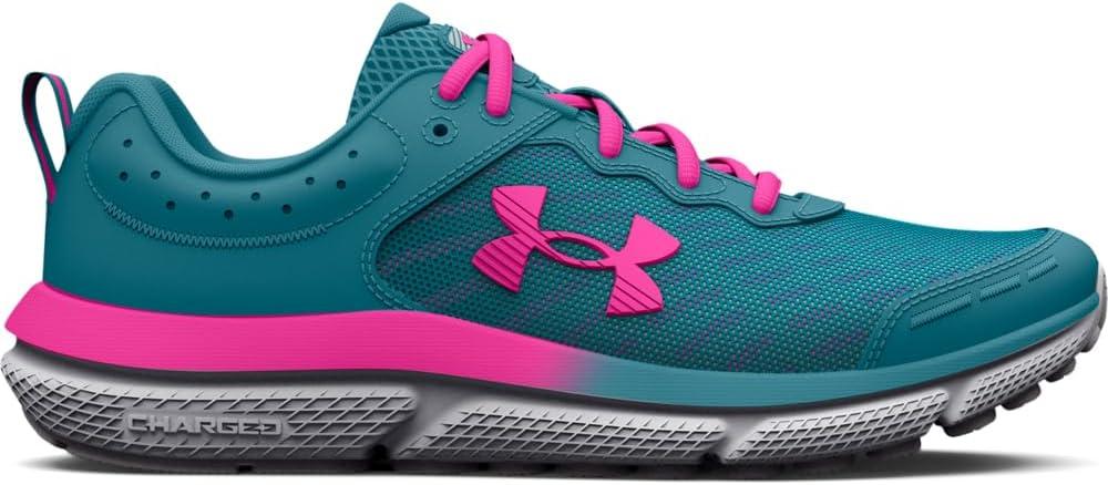 imageUnder Armour Girls Grade School Assert 10400 Glacier BlueHalo GrayRebel Pink