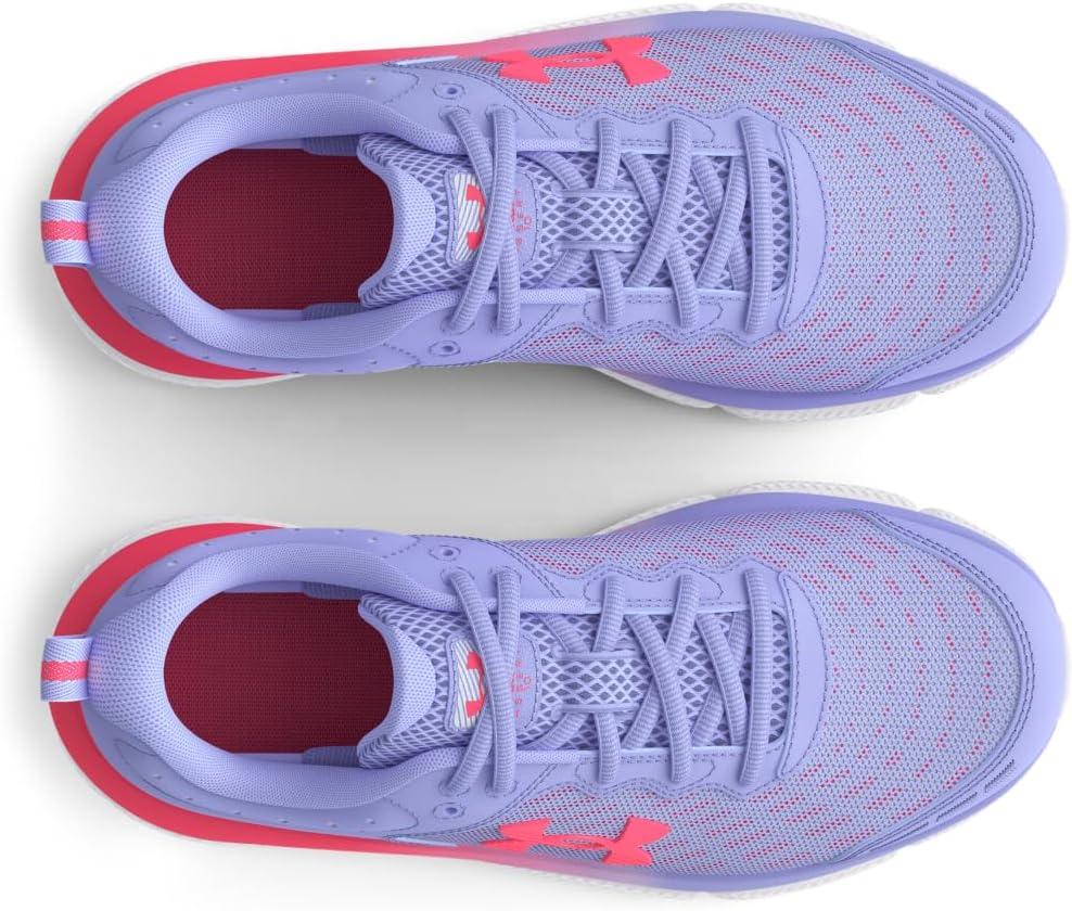 imageUnder Armour Girls Grade School Assert 10500 Purple IceHalo GrayPink Shock