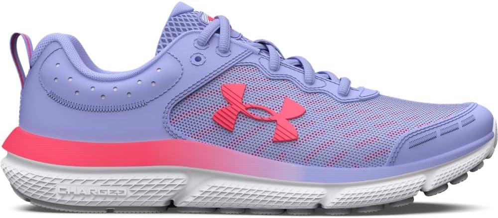imageUnder Armour Girls Grade School Assert 10500 Purple IceHalo GrayPink Shock