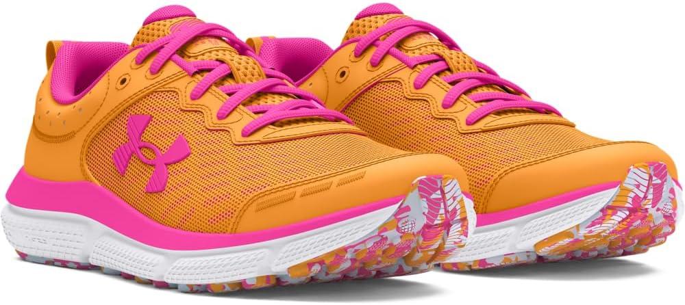 imageUnder Armour Girls Grade School Assert 10800 Nova OrangeRebel PinkRebel Pink