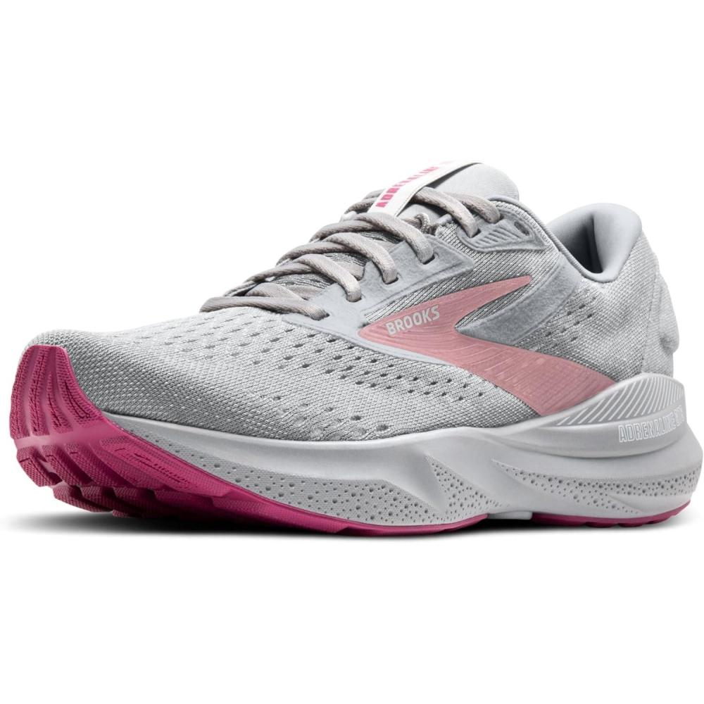 imageBrooks Womens Adrenaline GTS 24 Supportive Running ShoeAlloyWhiteZephyr