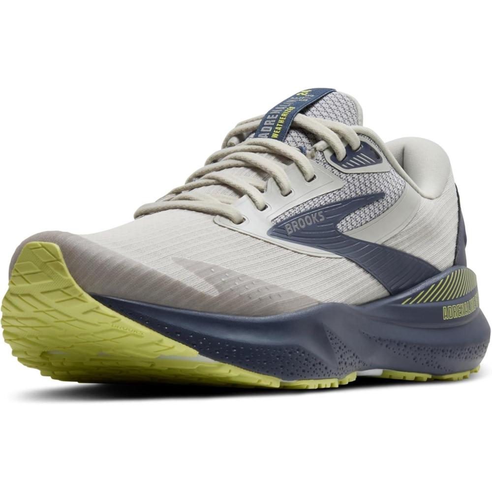 imageBrooks Womens Adrenaline GTS 24 Supportive Running ShoeOysterNightshadowLime