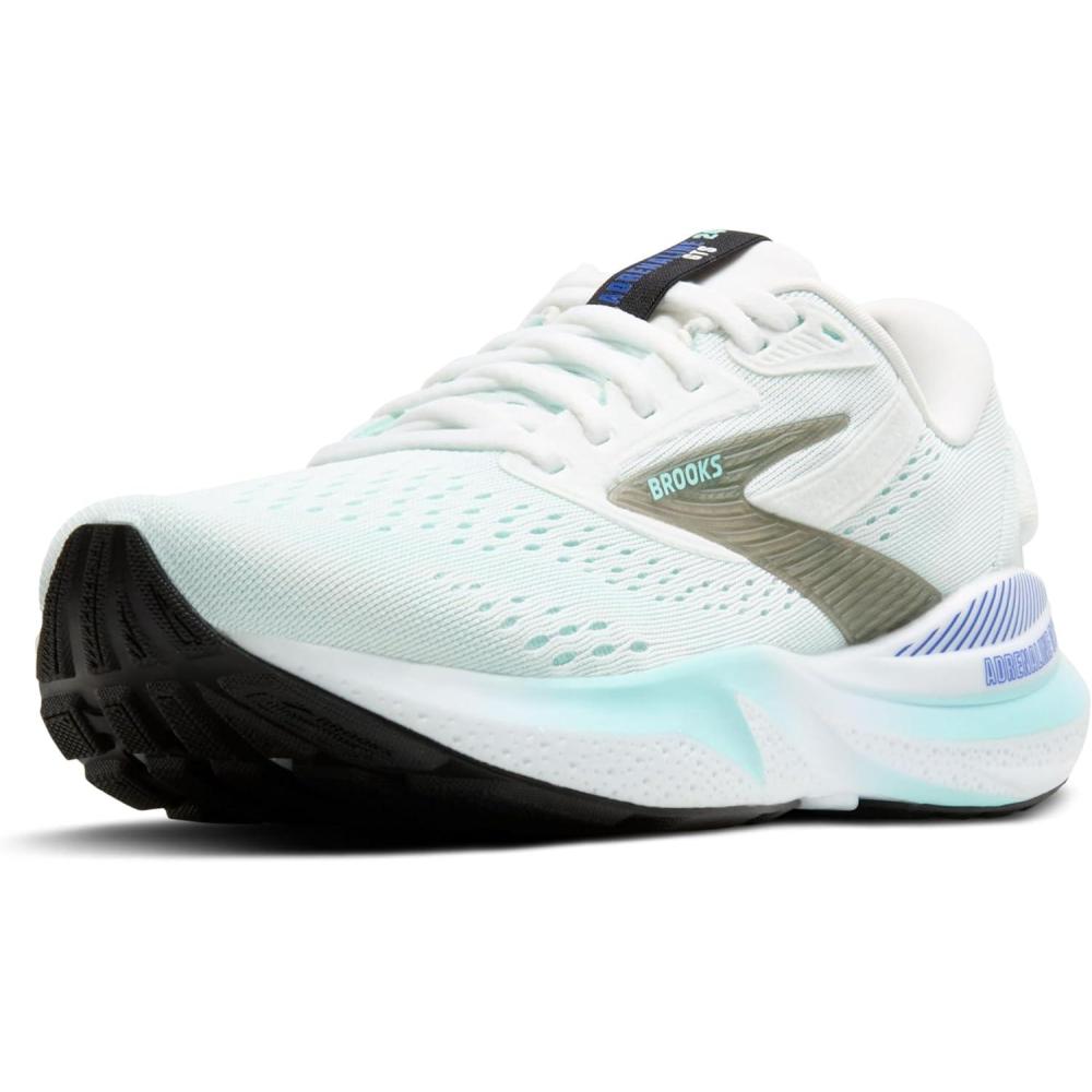 imageBrooks Womens Adrenaline GTS 24 Supportive Running ShoeWhiteLimpet ShellAmparo