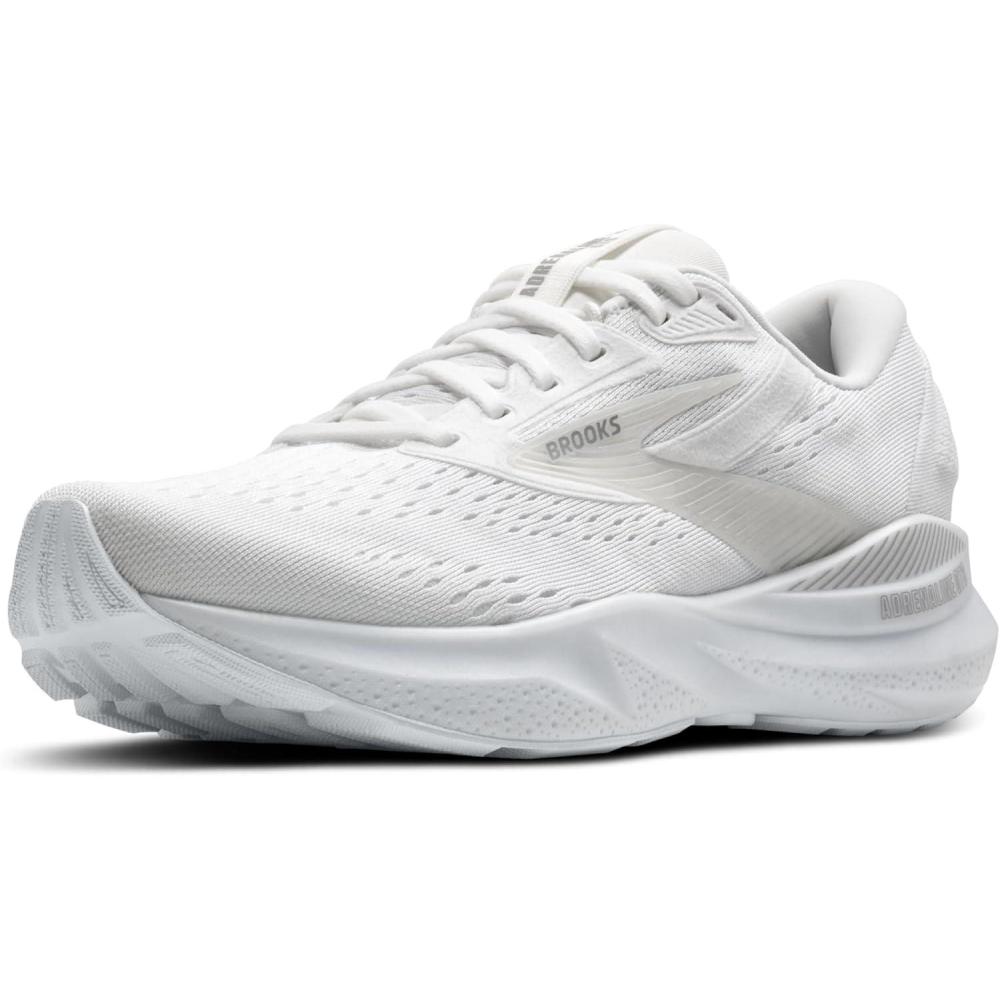 imageBrooks Womens Adrenaline GTS 24 Supportive Running ShoeWhiteOysterAlloy