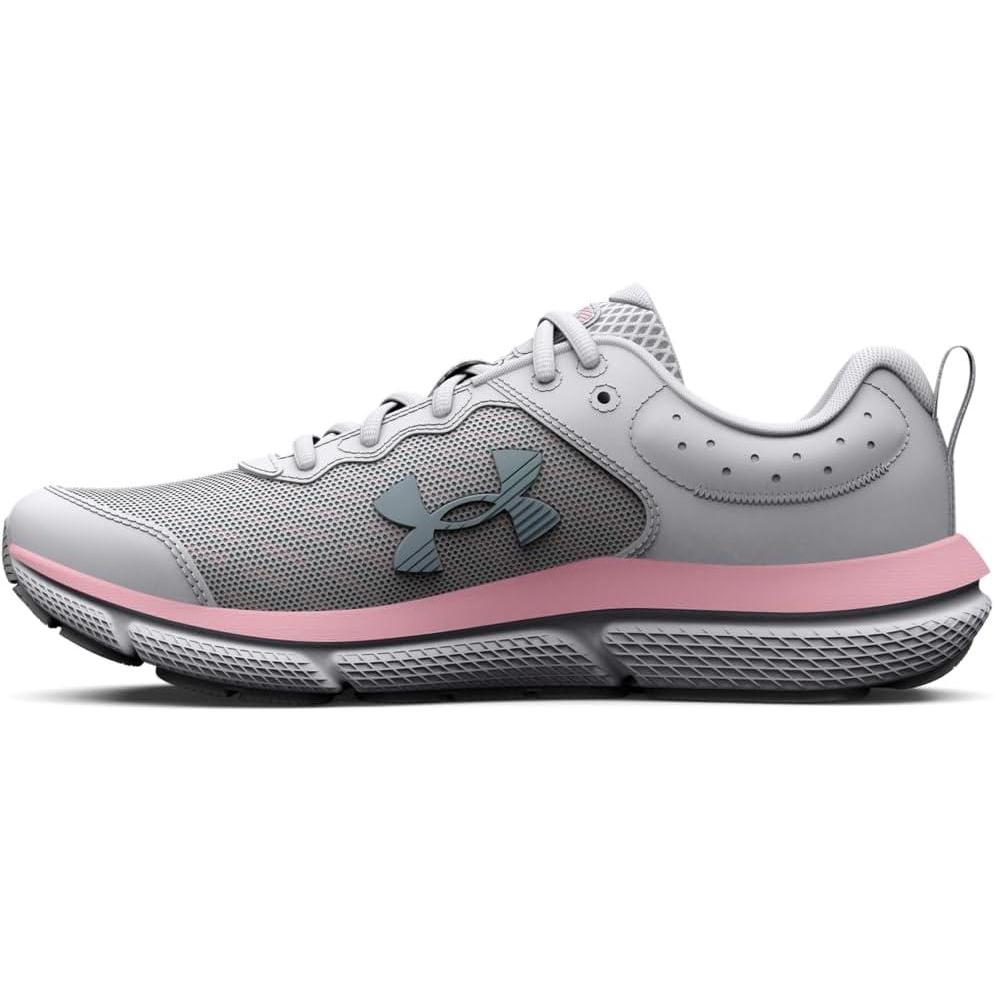 imageUnder Armour Girls Grade School Assert 10100 Halo GrayPink SugarIridescent