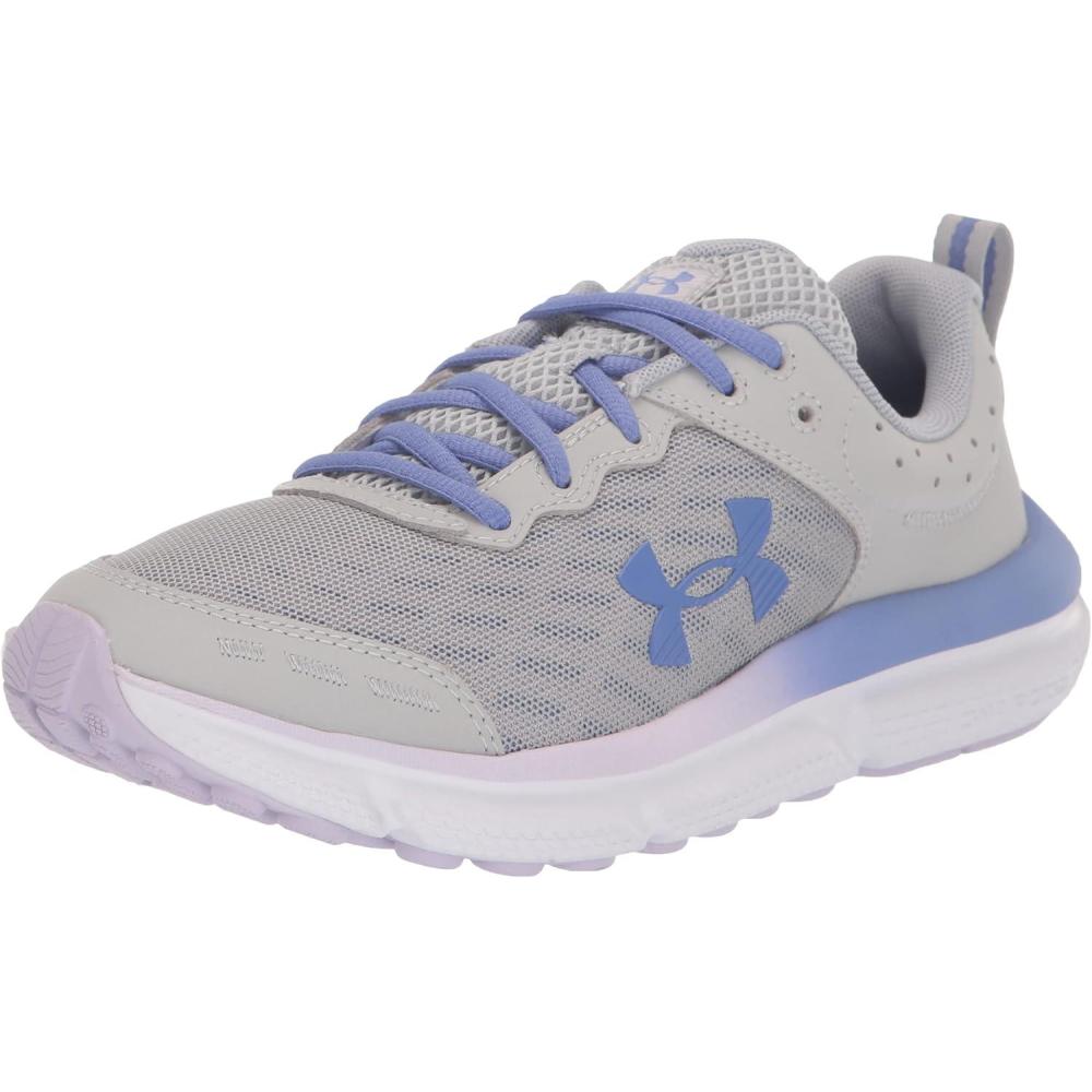 imageUnder Armour Girls Grade School Assert 10100 Mod GrayNebula PurpleBaja Blue