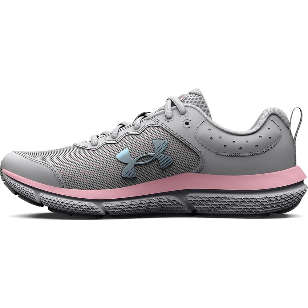 imageUnder Armour Girls Grade School Assert 10102 Halo GrayPink SugarIridescent
