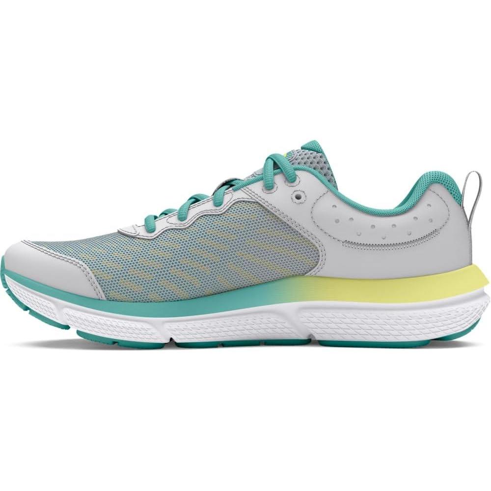 imageUnder Armour Girls Grade School Assert 10103 Halo GrayRadial TurquoiseSonic Yellow