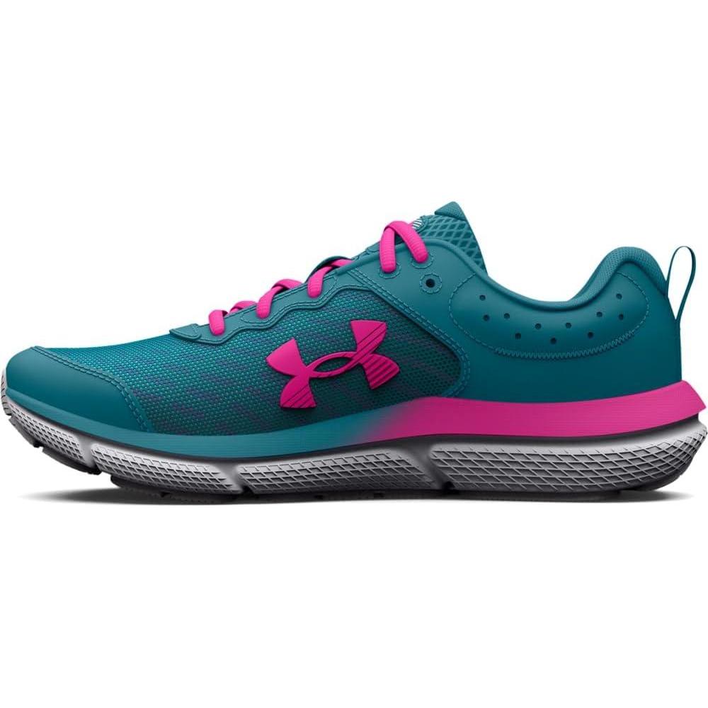 imageUnder Armour Girls Grade School Assert 10400 Glacier BlueHalo GrayRebel Pink