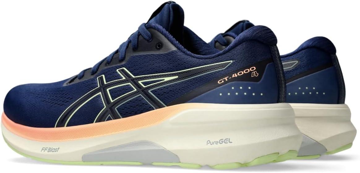 imageASICS Mens GT4000 4 Running ShoesBlue ExpanseCool Matcha