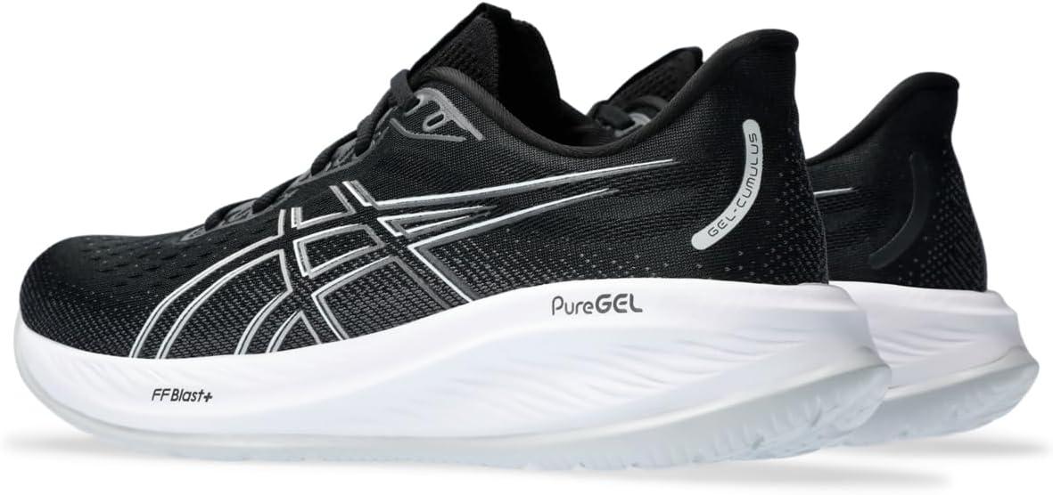 imageASICS Mens GelCumulus 26 Running ShoeBlack Concrete