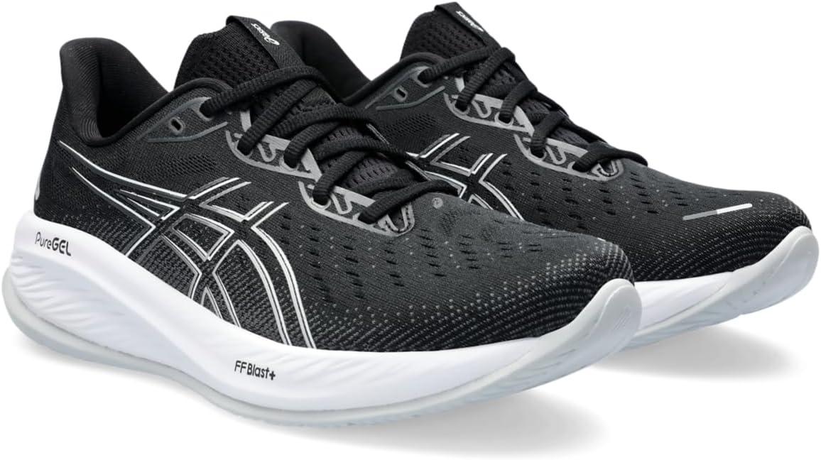 imageASICS Mens GelCumulus 26 Running ShoeBlack Concrete
