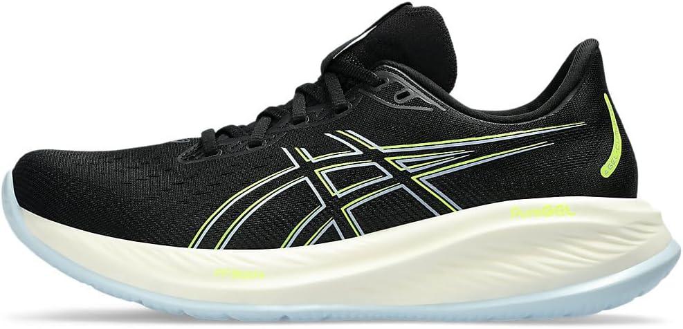 imageASICS Mens GelCumulus 26 Running ShoeBlack Safety Yellow