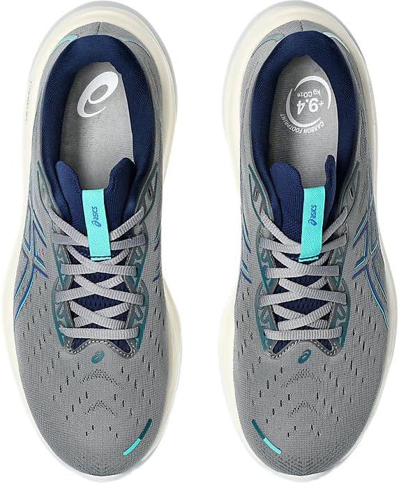 imageASICS Mens GelCumulus 26 Running ShoeClay GreyIllusion Blue