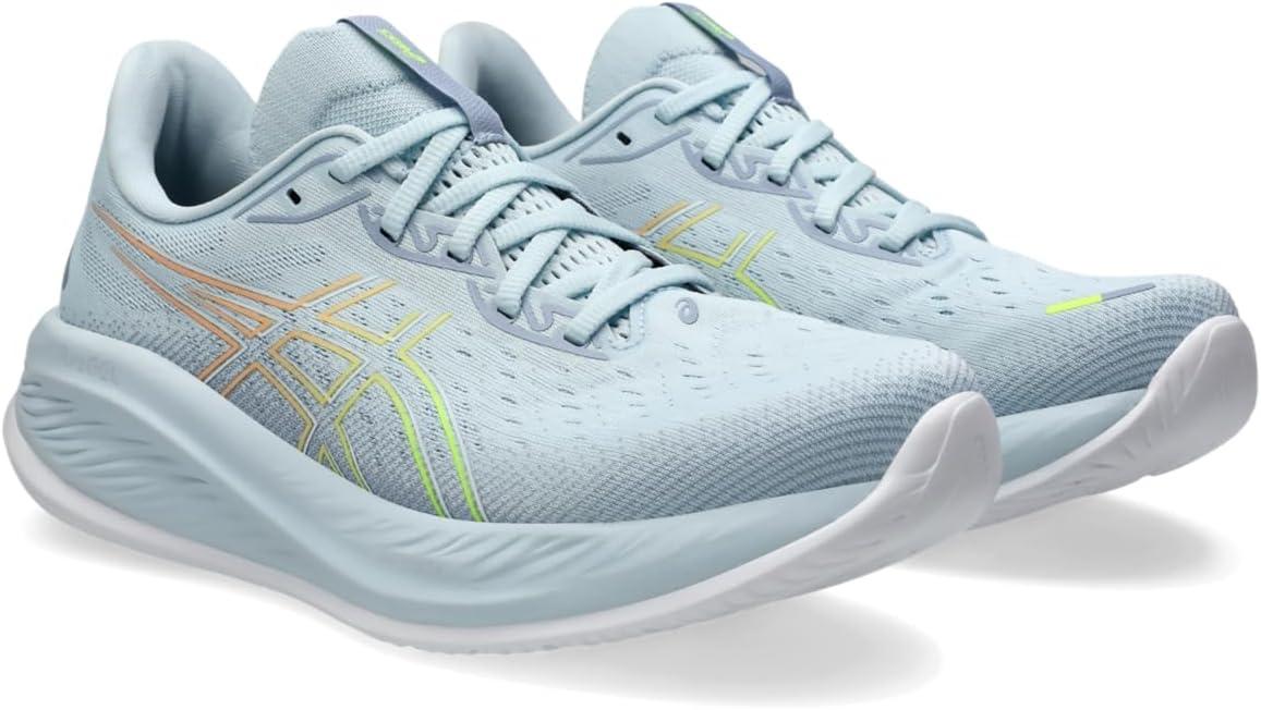 imageASICS Mens GelCumulus 26 Running ShoeCool GreySafety Yellow