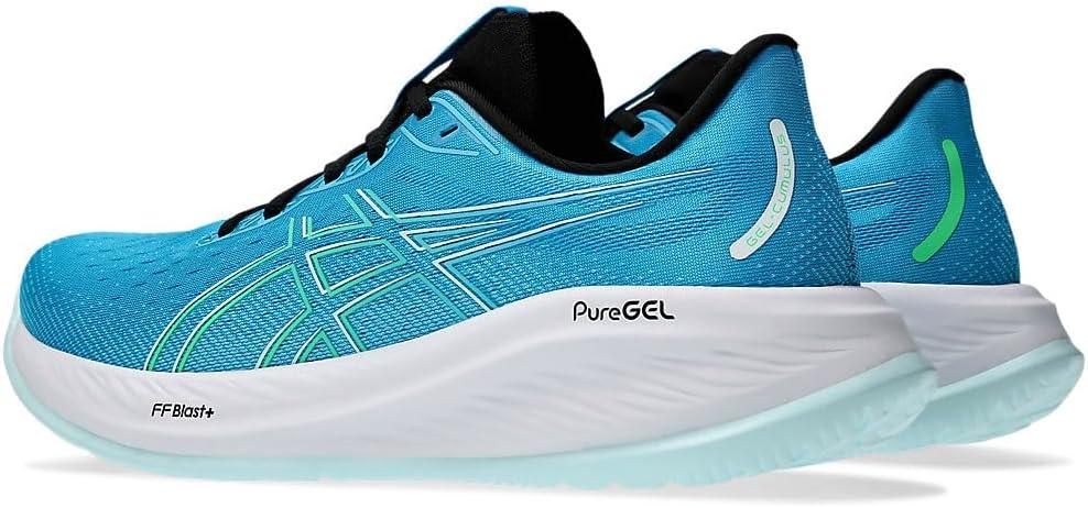 imageASICS Mens GelCumulus 26 Running ShoeDigital Aqua New Leaf