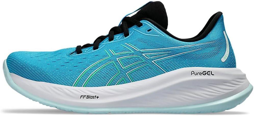 imageASICS Mens GelCumulus 26 Running ShoeDigital Aqua New Leaf