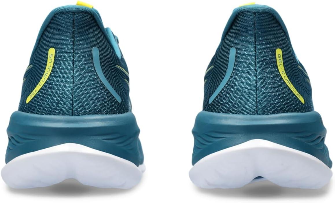 imageASICS Mens GelCumulus 26 Running ShoeEvening Teal Bright Yellow