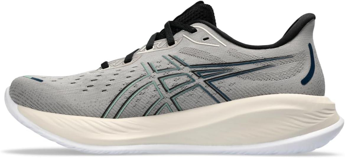 imageASICS Mens GelCumulus 26 Running ShoeMoonrockDark Mint