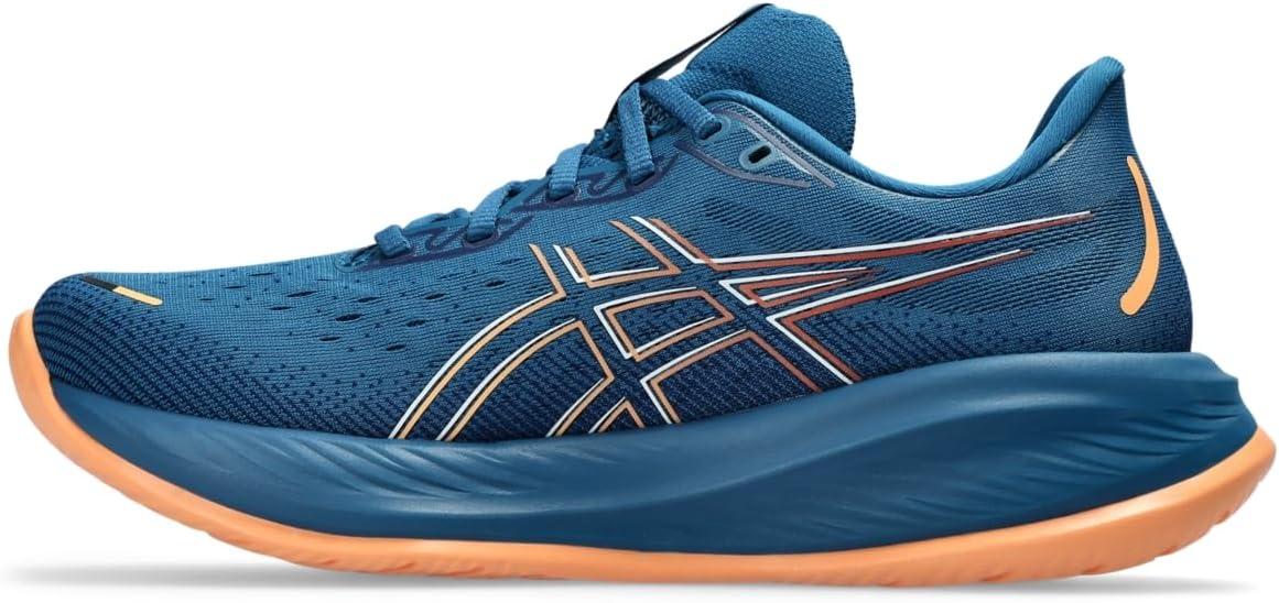 imageASICS Mens GelCumulus 26 Running ShoeRich NavyFaded Orange