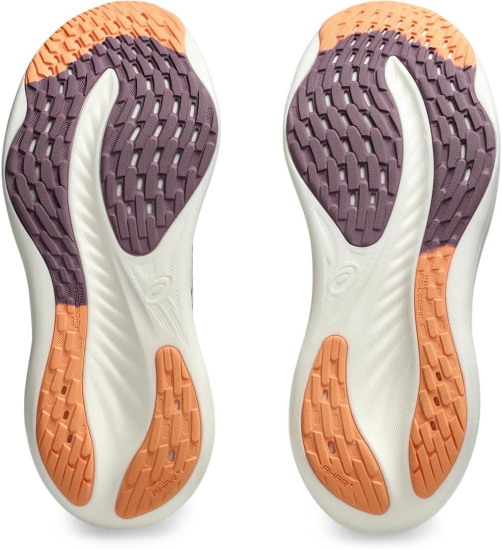imageASICS Womens GelNimbus 26 Running ShoeOatmealFaded Orange