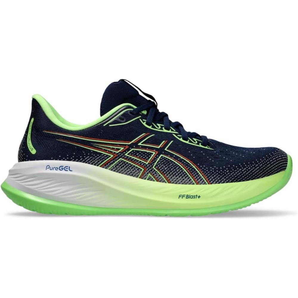 imageASICS Mens GelCumulus 26 Running ShoeBlue ExpanseIlluminate Green