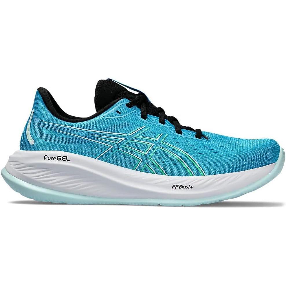 imageASICS Mens GelCumulus 26 Running ShoeDigital Aqua New Leaf