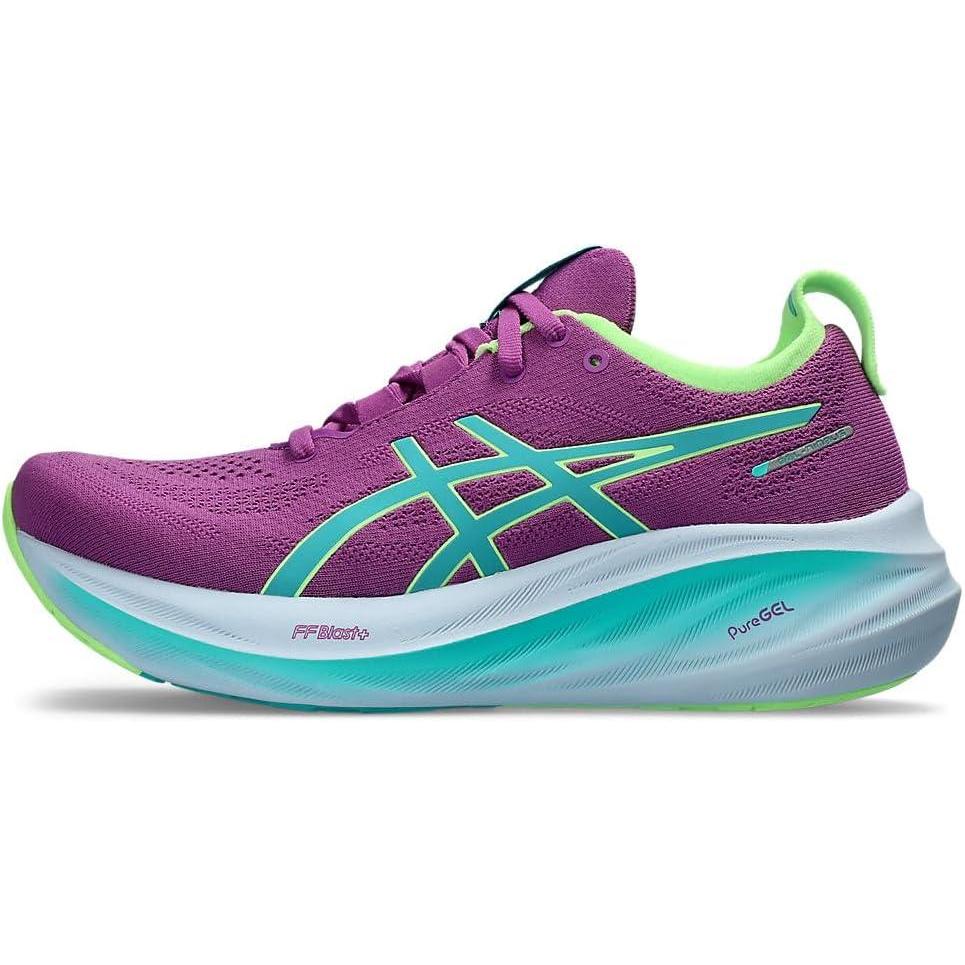 imageASICS Womens GelNimbus 26 Running ShoeLite Show Illuminate Green