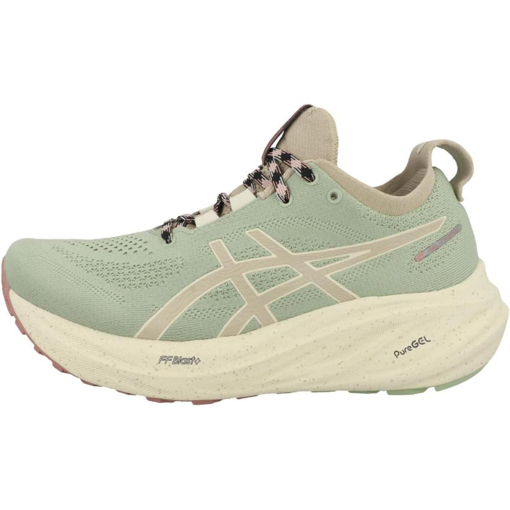 imageASICS Womens GelNimbus 26 Running ShoeNature Bathing Rose Rougue