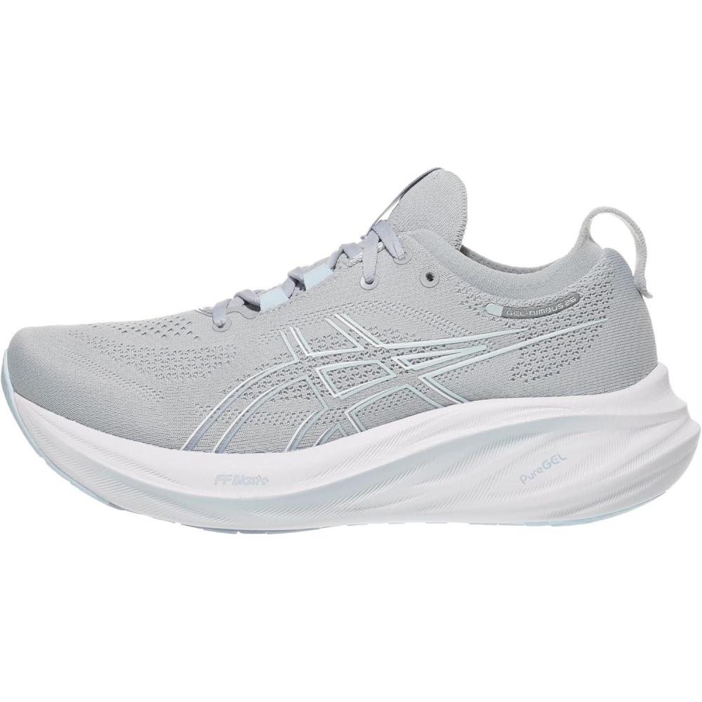 imageASICS Womens GelNimbus 26 Running ShoePiedmont GreyGrey Blue