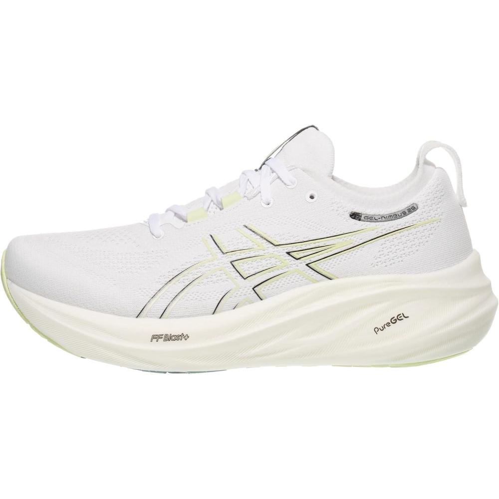 imageASICS Womens GelNimbus 26 Running ShoeWhiteBirch