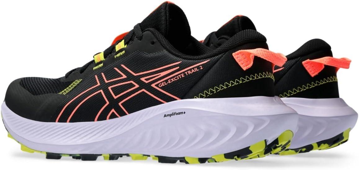 image:imageASICS Womens GelExcite Trail 2 Running ShoesBlackSun Coral