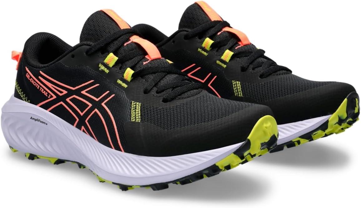 image:imageASICS Womens GelExcite Trail 2 Running ShoesBlackSun Coral