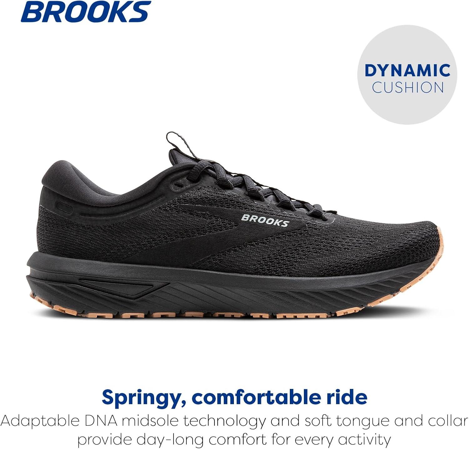 image:imageBrooks Mens Revel 7 Neutral Running ShoeBlackBlack