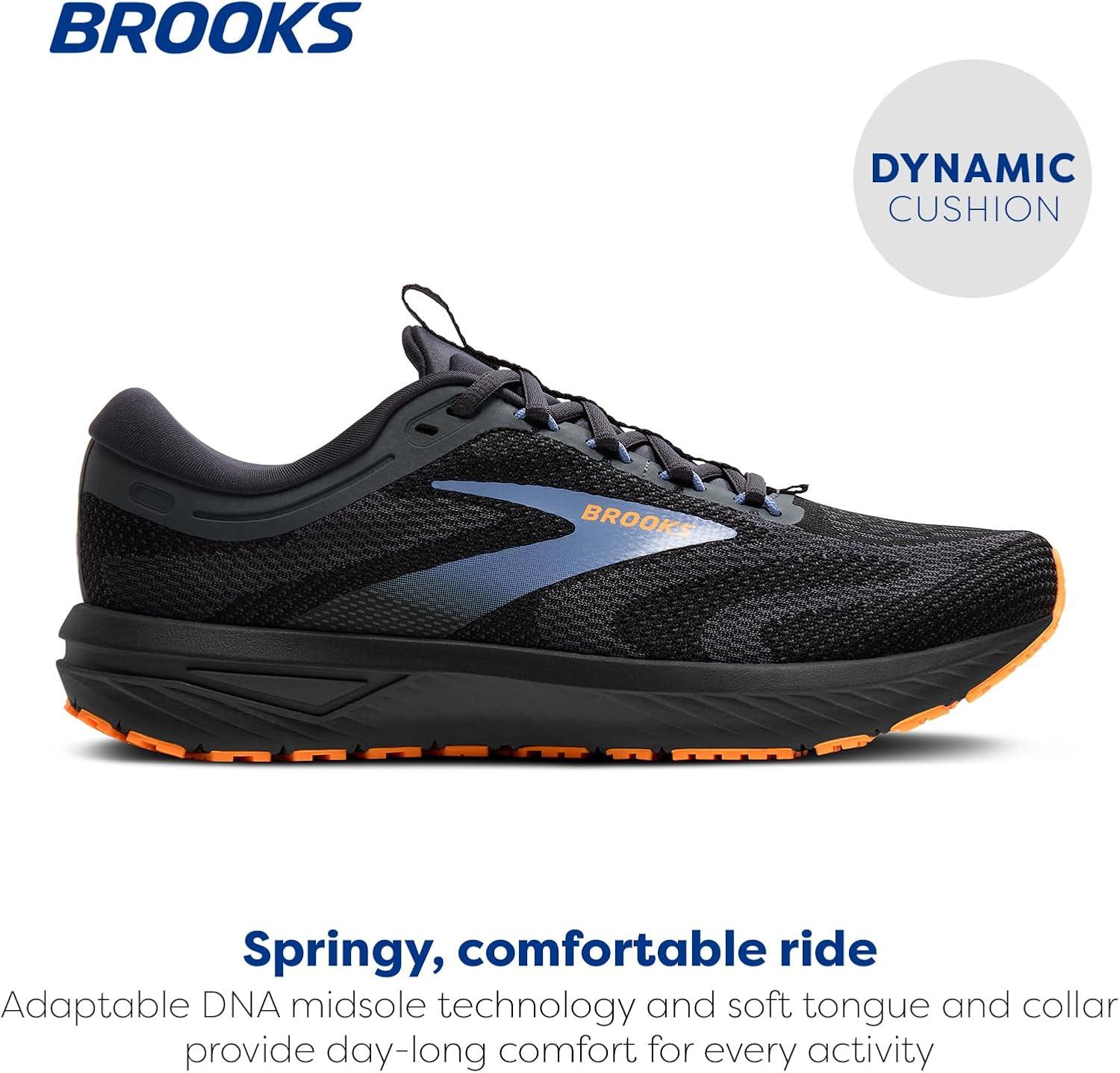 image:imageBrooks Mens Revel 7 Neutral Running ShoeBlackCountry BlueOrange