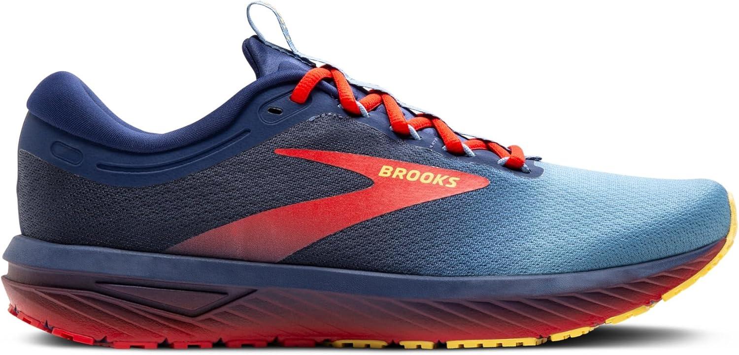 image:imageBrooks Mens Revel 7 Neutral Running ShoeBlueprintRedAspen Gold