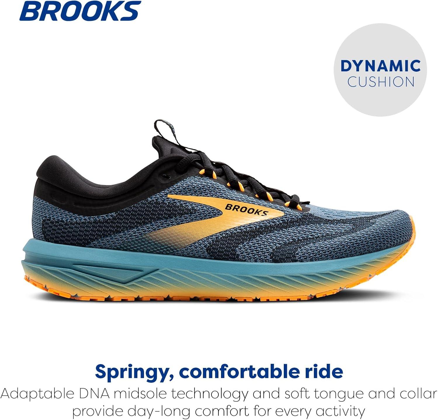 image:imageBrooks Mens Revel 7 Neutral Running ShoeStorm BlueBlackOrange Pop