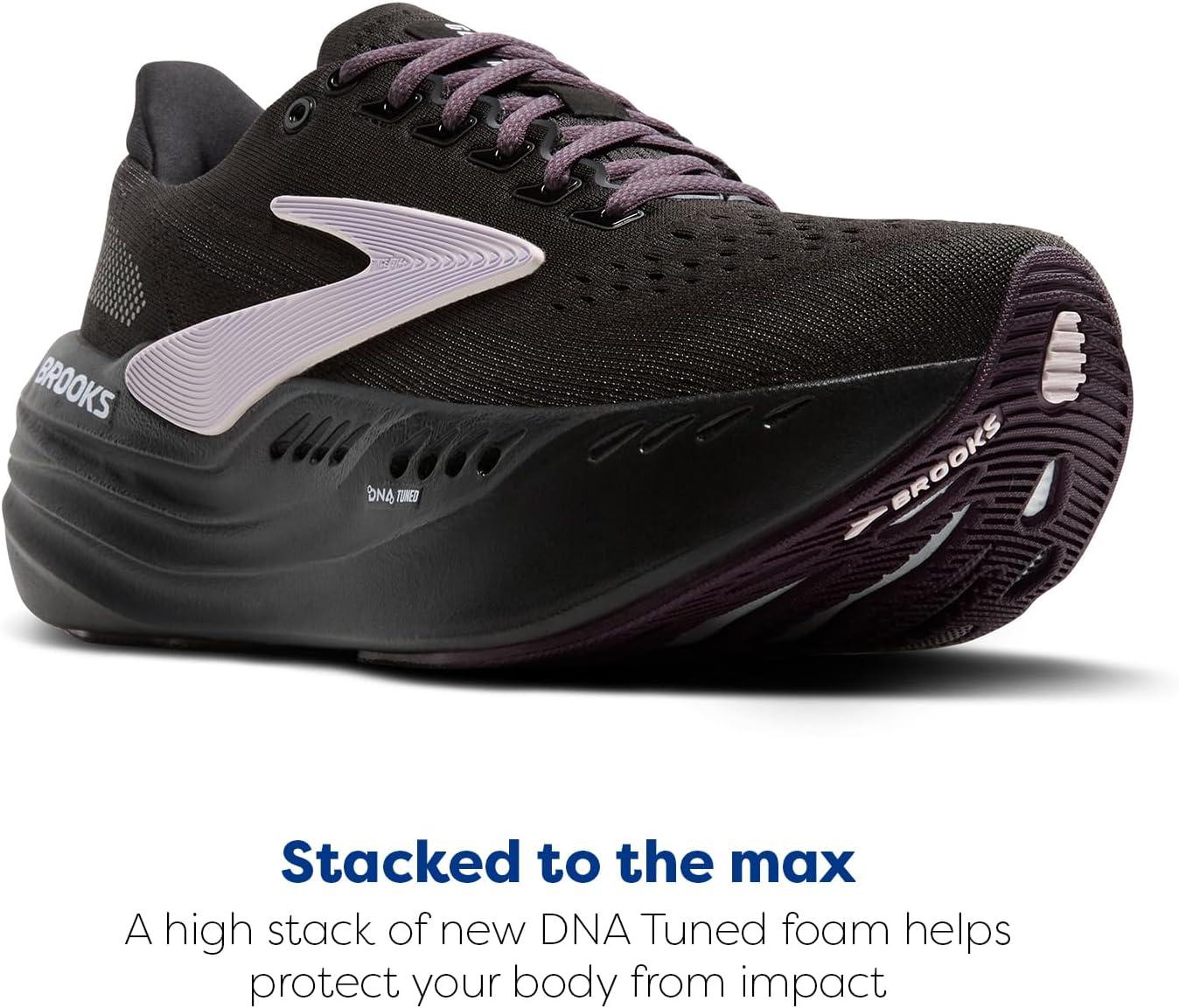image:imageBrooks Womens Glycerin Max Neutral Running ampamp Walking ShoeBlack Orchid Ice Grey