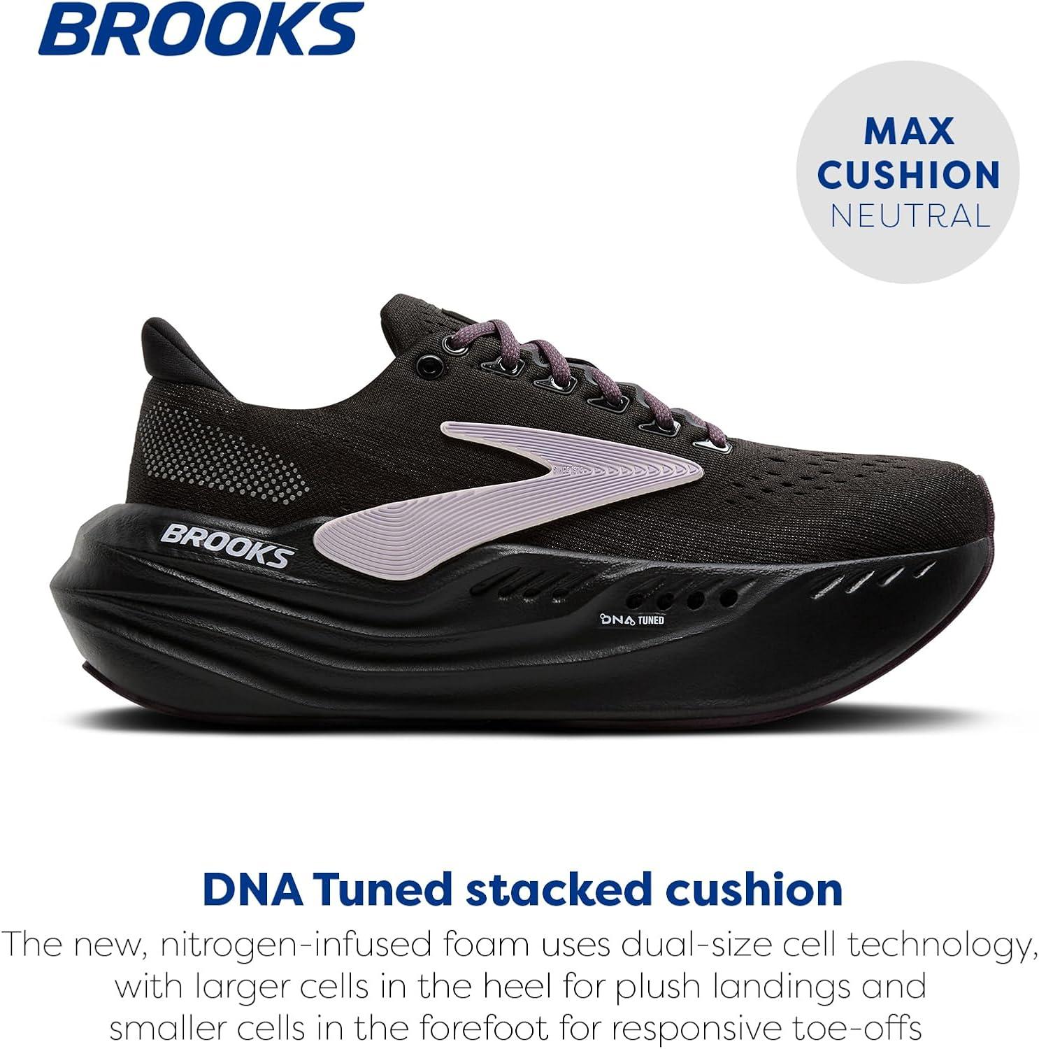 image:imageBrooks Womens Glycerin Max Neutral Running ampamp Walking ShoeBlack Orchid Ice Grey