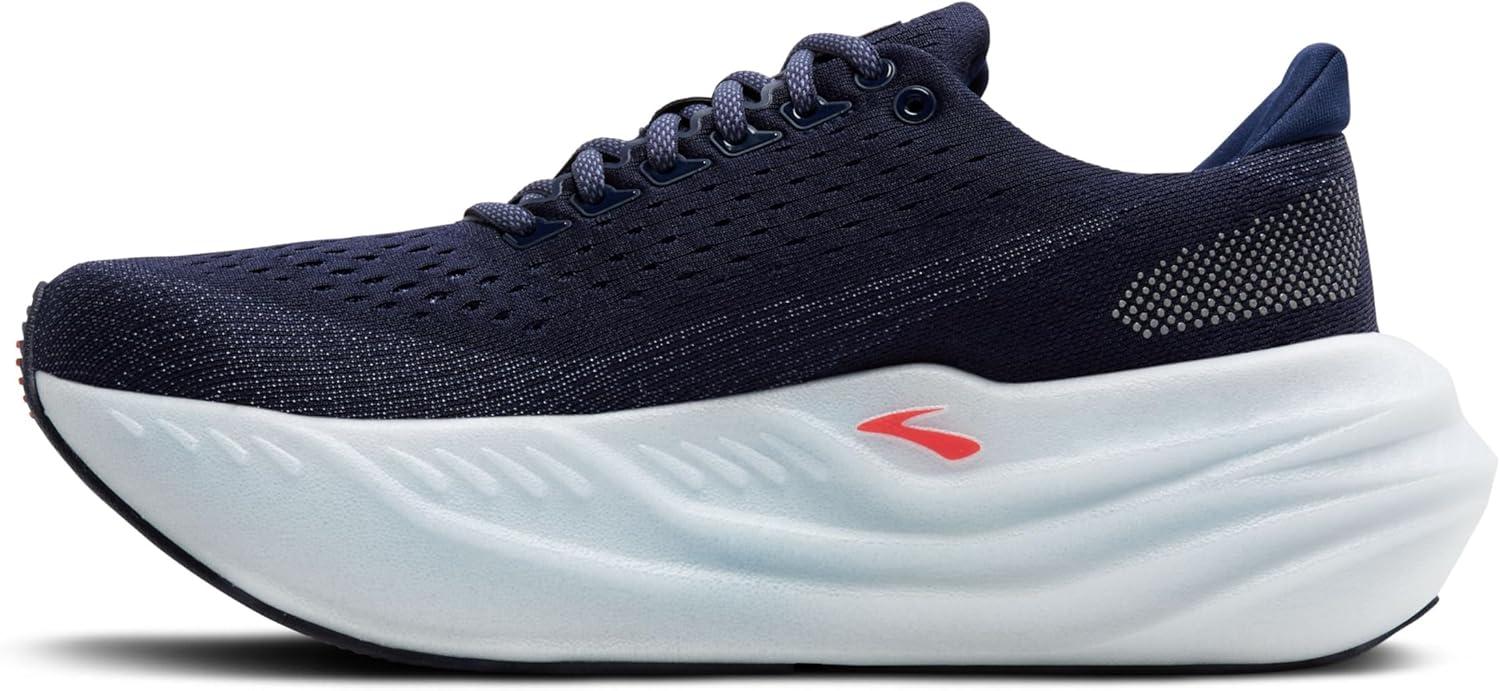 image:imageBrooks Womens Glycerin Max Neutral Running ampamp Walking ShoePeacoat Blue Ribbon Hot Coral